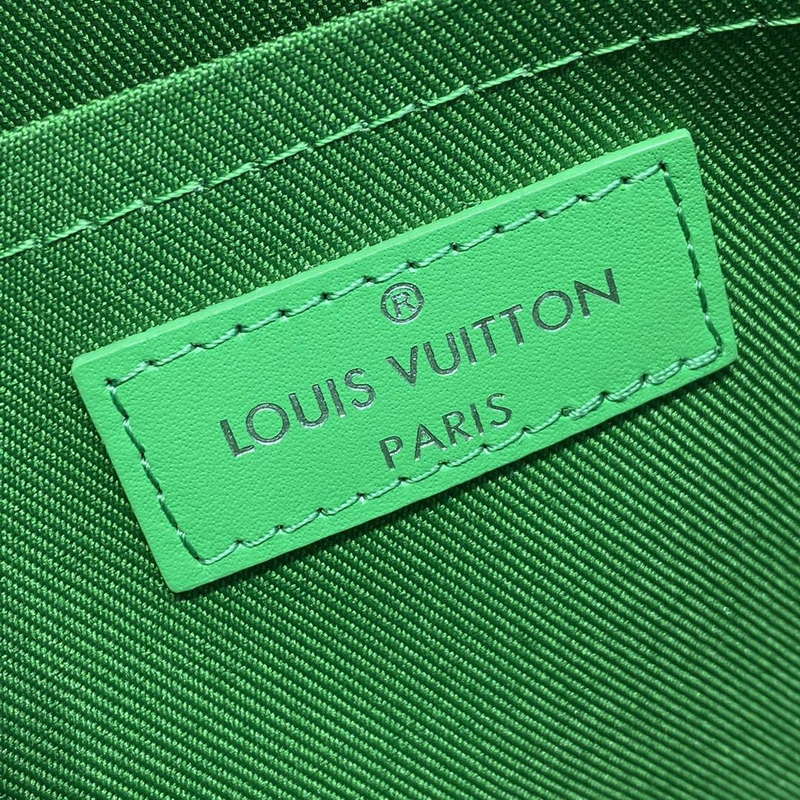 LV M82854 Louis Vuitton Pochette Voyage MM Bag Green - Image 8