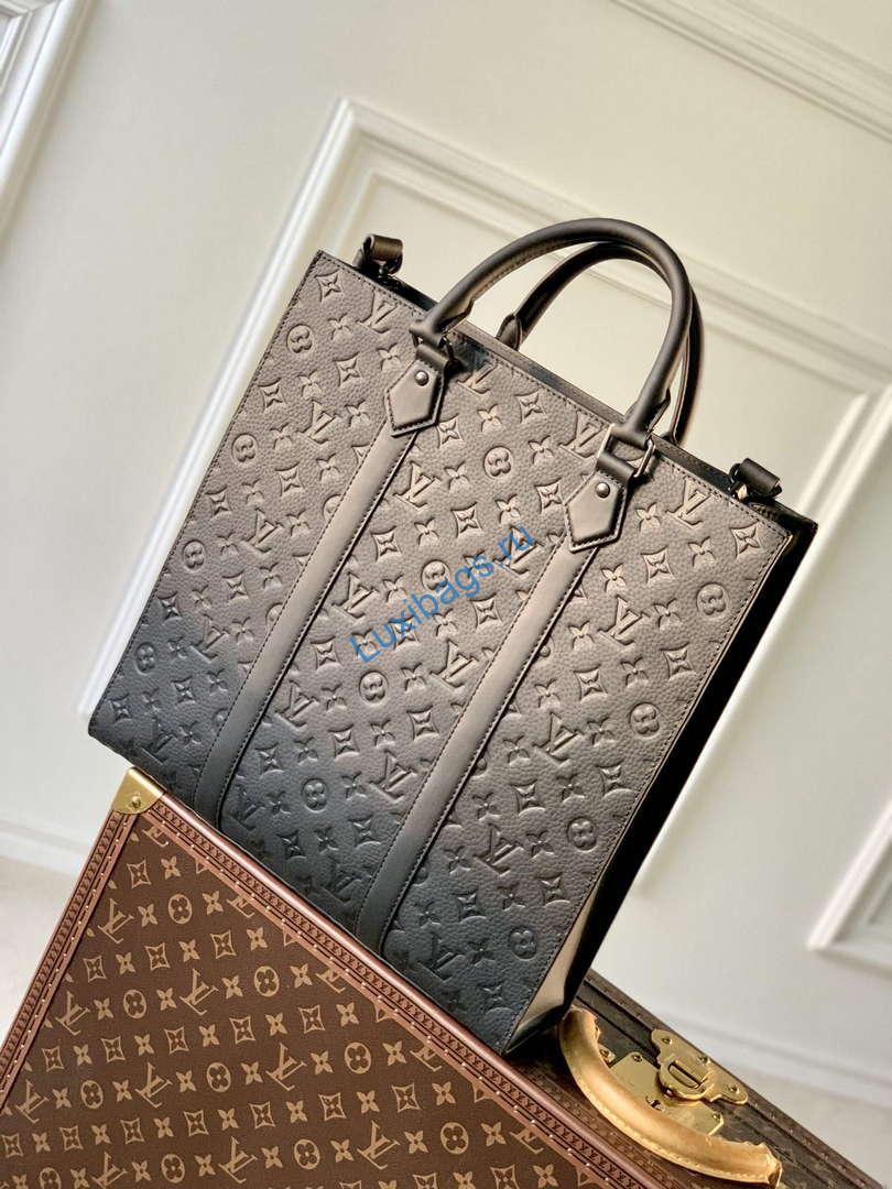 LV M21866 Louis Vuitton Sac Plat NV Bag Black - Image 2