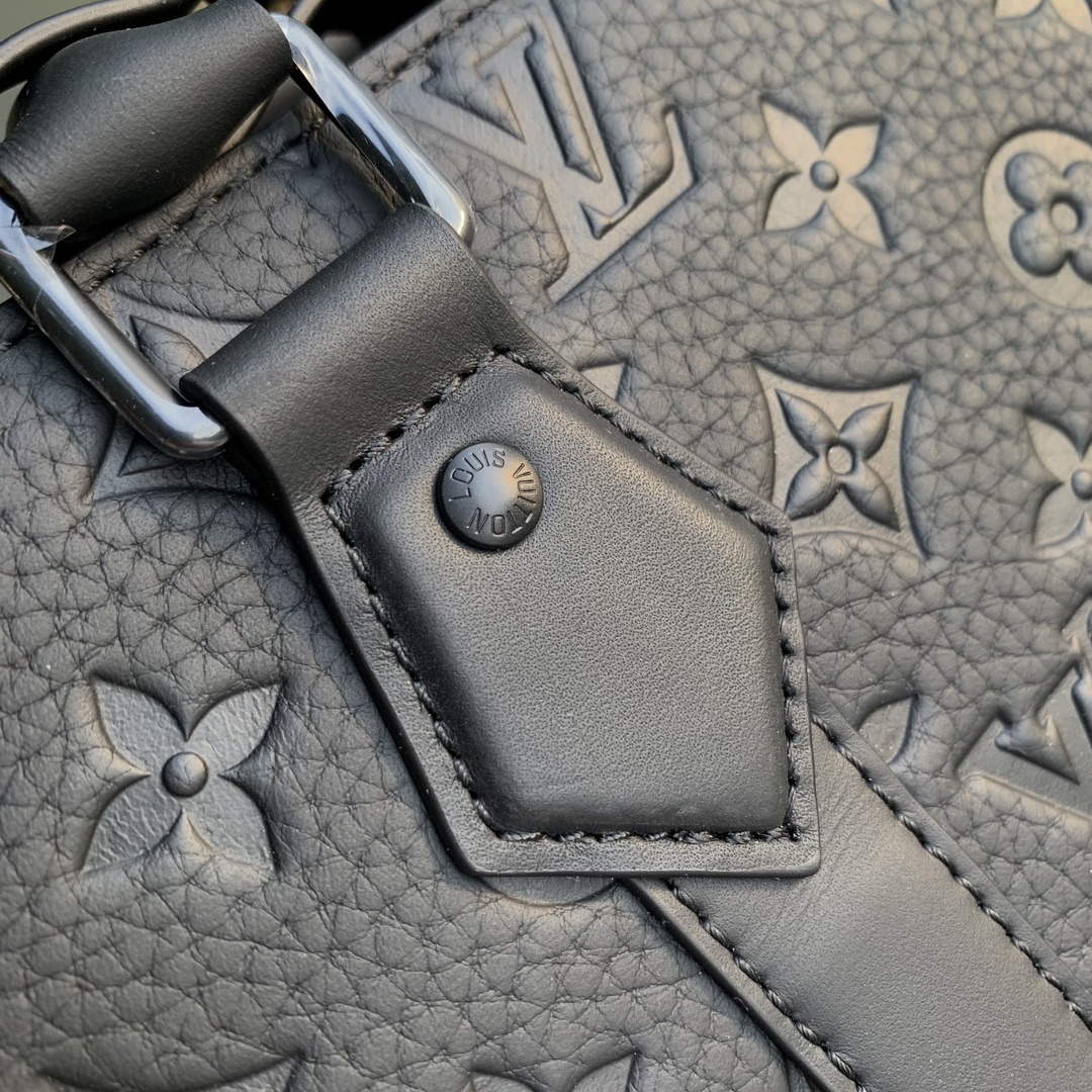 LV M21866 Louis Vuitton Sac Plat NV Bag Black - Image 4