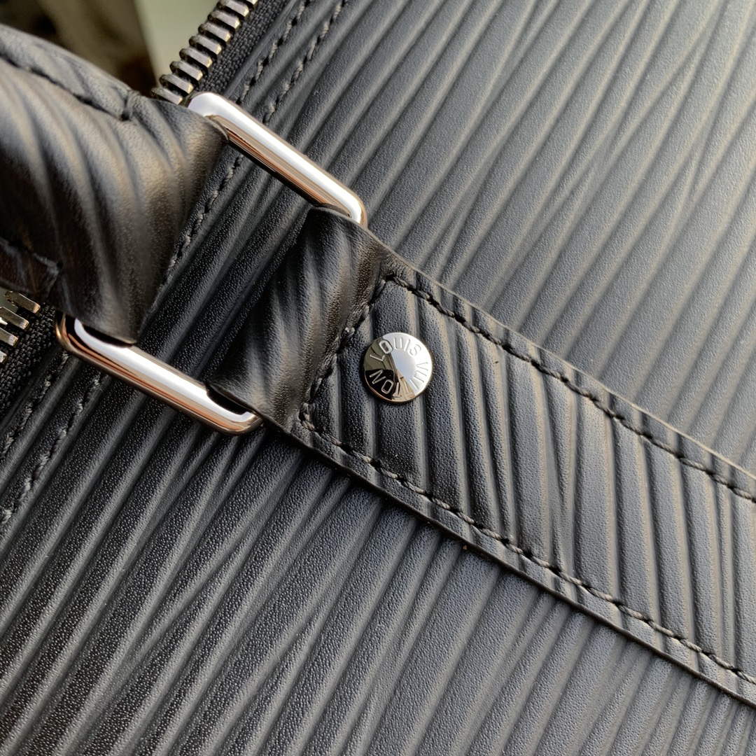 LV M23721 Louis Vuitton Keepall Bandoulière 50 Bag Black - Image 5