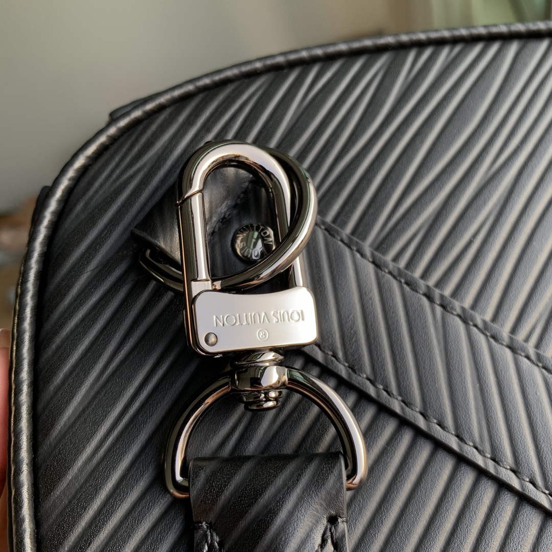 LV M23721 Louis Vuitton Keepall Bandoulière 50 Bag Black - Image 6