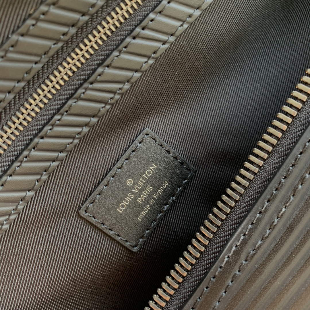 LV M23721 Louis Vuitton Keepall Bandoulière 50 Bag Black - Image 8