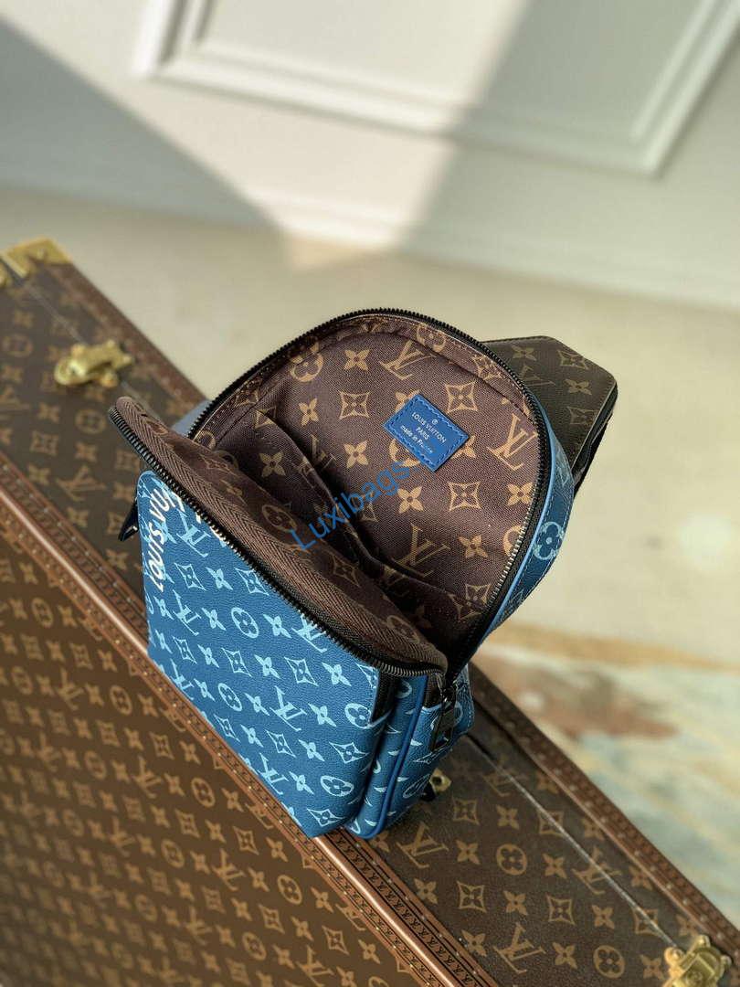 LV M23782 Louis Vuitton Avenue Slingbag NM Atlantic Blue - Image 7