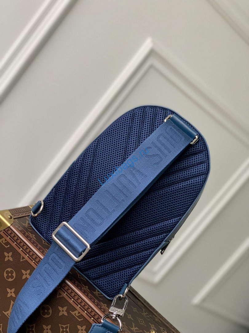 LV M23765 Louis Vuitton Pilot Slingbag Blue - Image 3