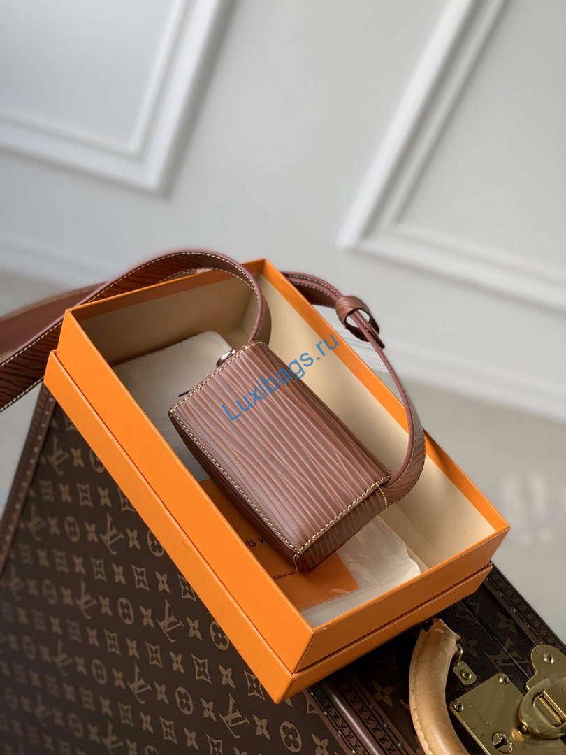 LV M23837 Louis Vuitton Micro Steamer Wallet Brown