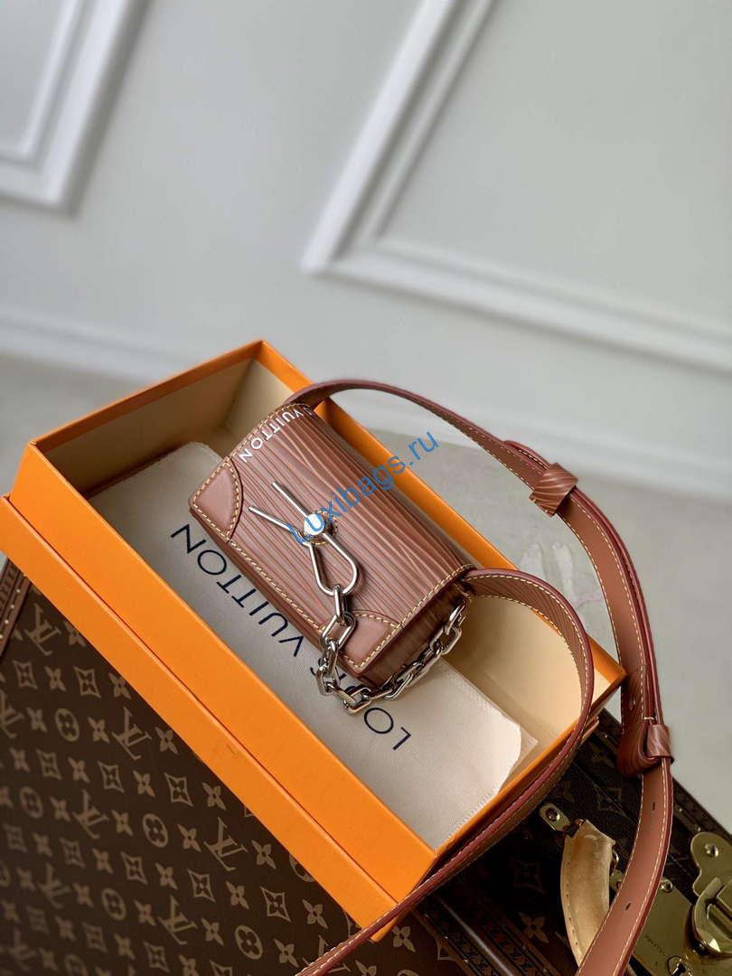 LV M23837 Louis Vuitton Micro Steamer Wallet Brown - Image 2