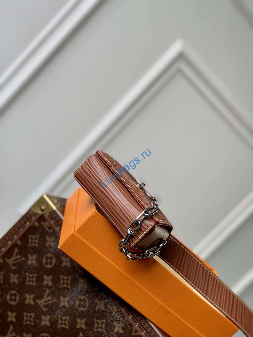 LV M23837 Louis Vuitton Micro Steamer Wallet Brown - Image 3