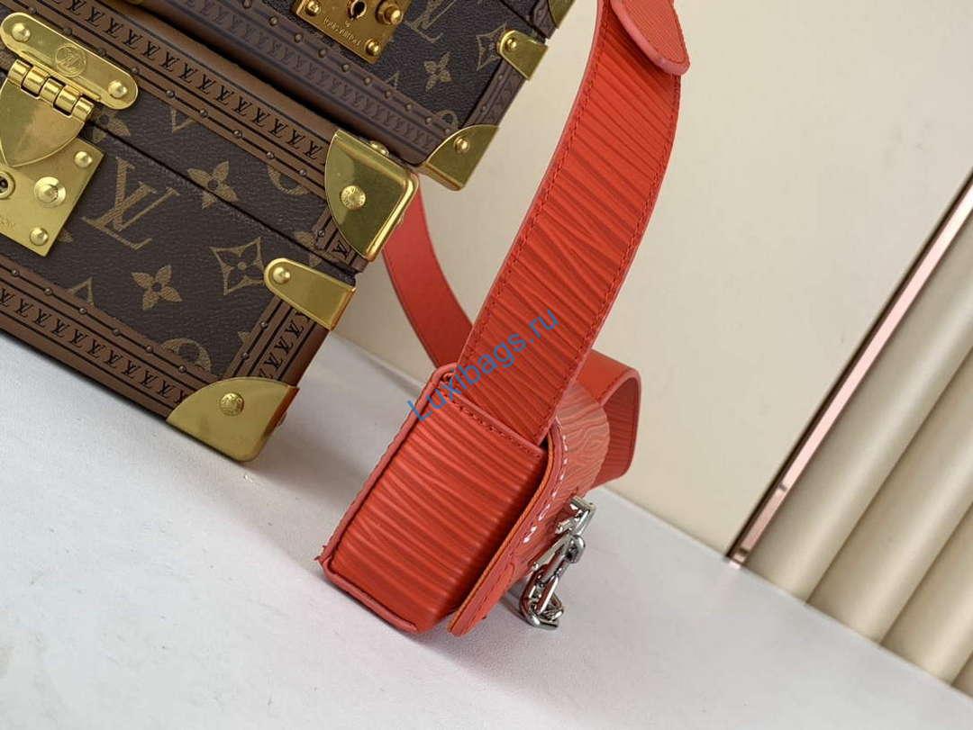 LV M23837 Louis Vuitton Micro Steamer Wallet Vermillion Red - Image 2