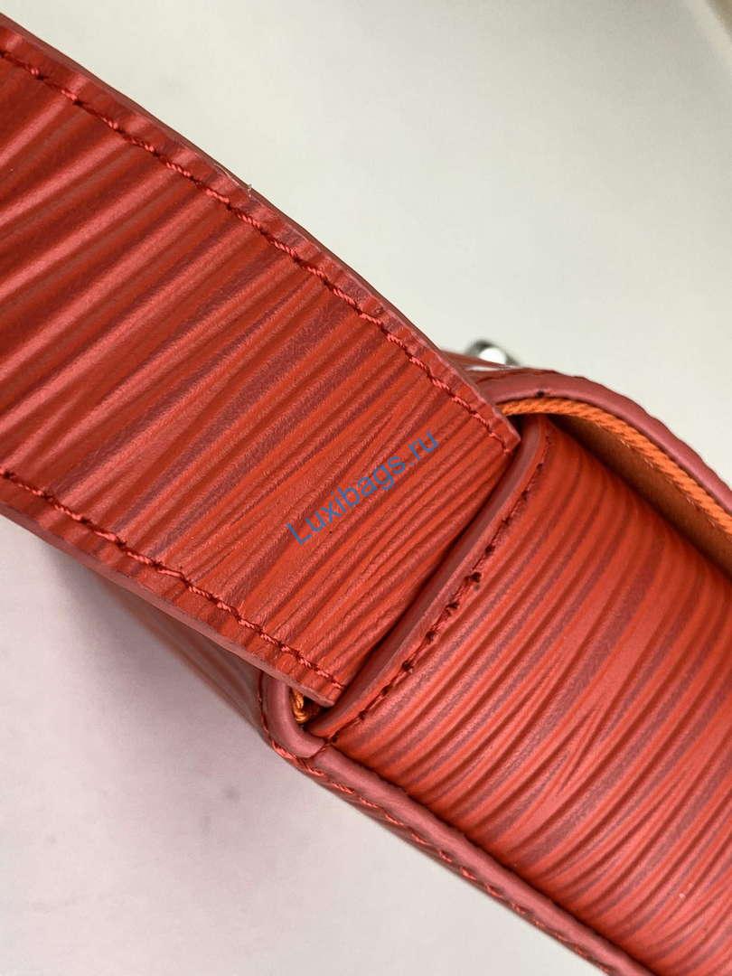 LV M23837 Louis Vuitton Micro Steamer Wallet Vermillion Red - Image 6