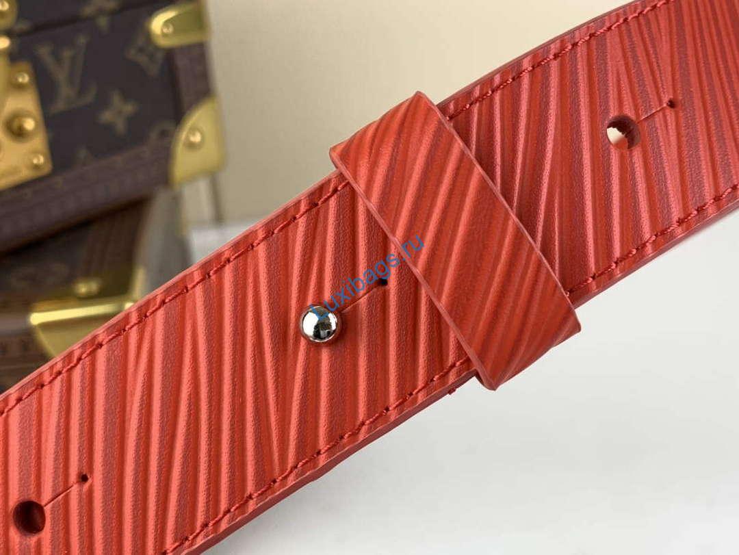 LV M23837 Louis Vuitton Micro Steamer Wallet Vermillion Red - Image 7