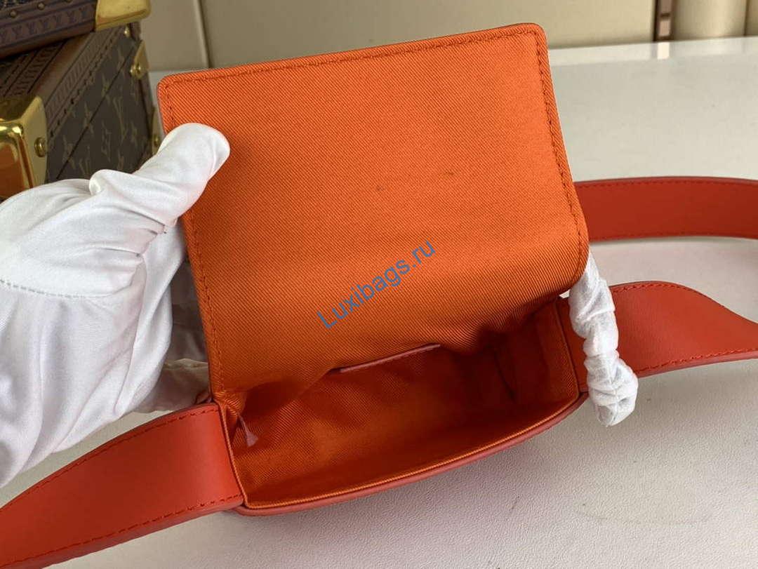 LV M23837 Louis Vuitton Micro Steamer Wallet Vermillion Red - Image 8