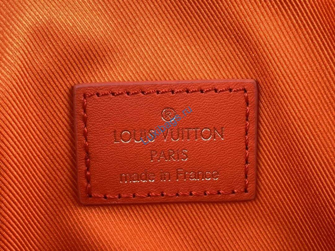 LV M23837 Louis Vuitton Micro Steamer Wallet Vermillion Red - Image 9