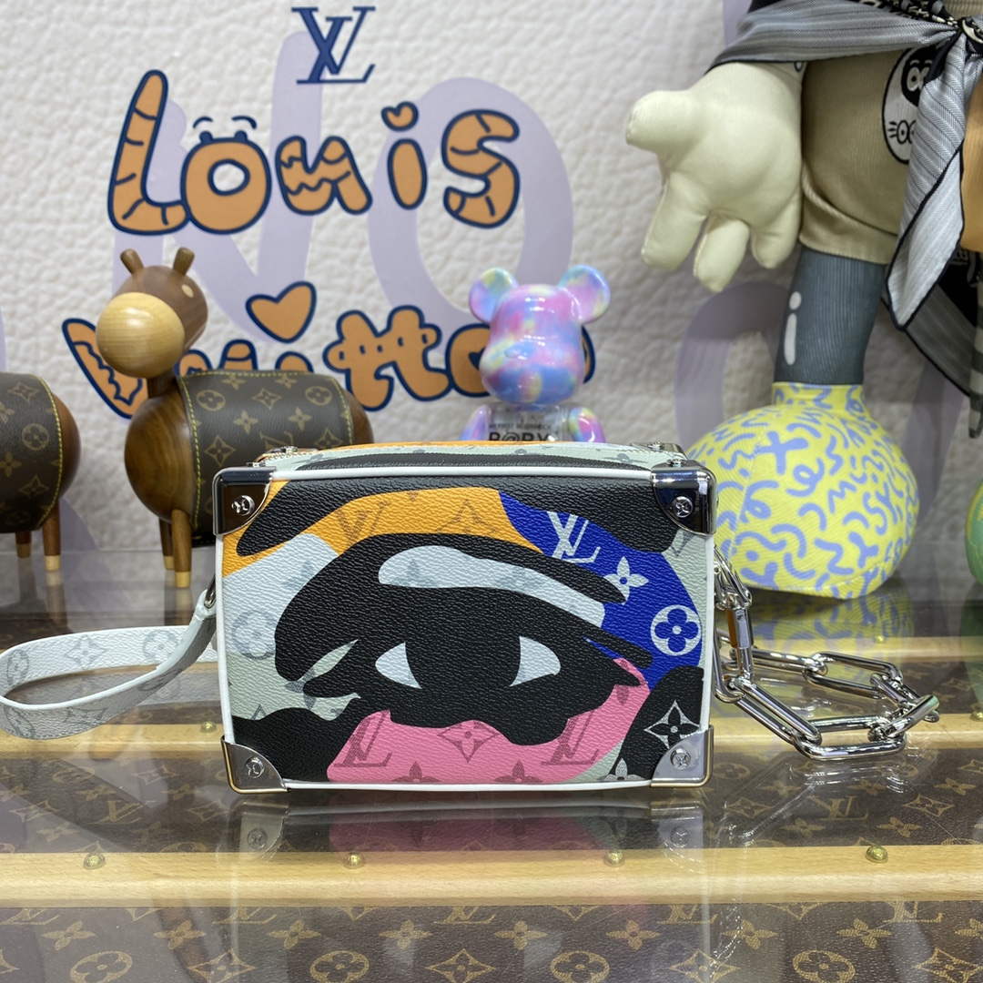 LV M23144 Louis Vuitton Mini Soft Trunk Bag Multicolor - Image 2