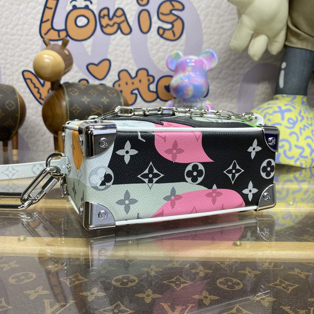 LV M23144 Louis Vuitton Mini Soft Trunk Bag Multicolor - Image 4