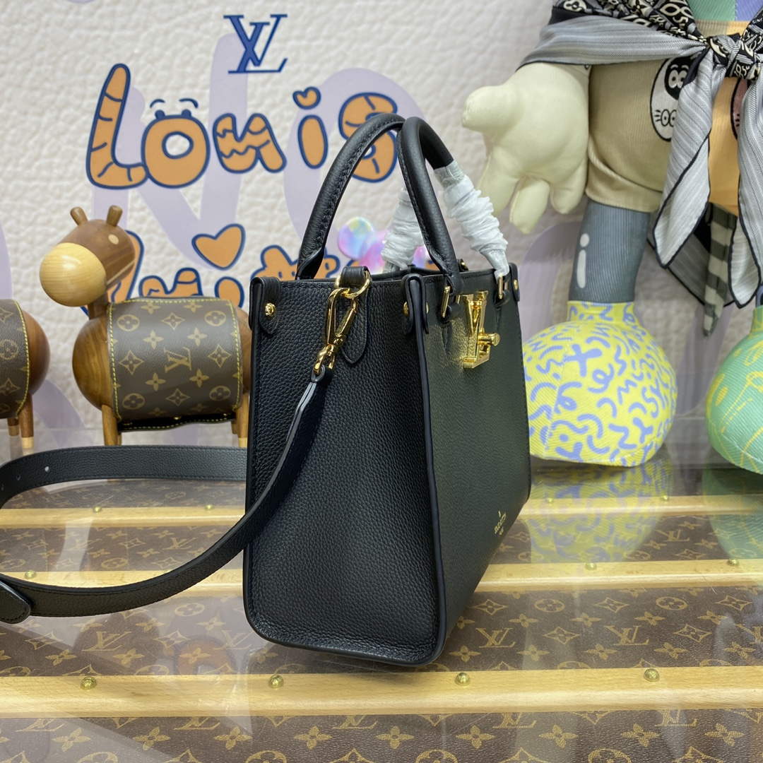 LV M22311 Louis Vuitton Lock & Go Handbag Black - Image 3
