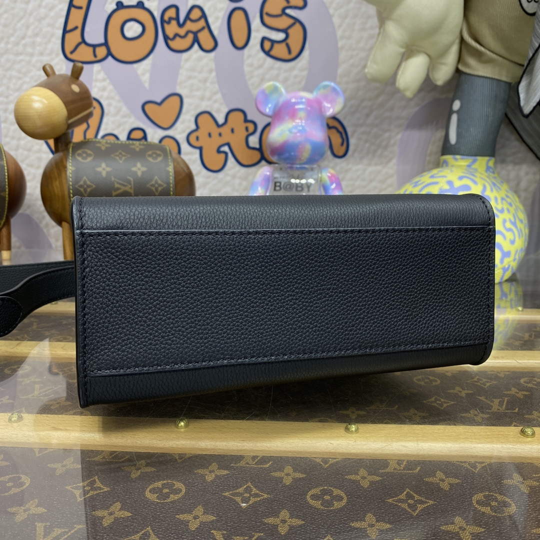 LV M22311 Louis Vuitton Lock & Go Handbag Black - Image 4