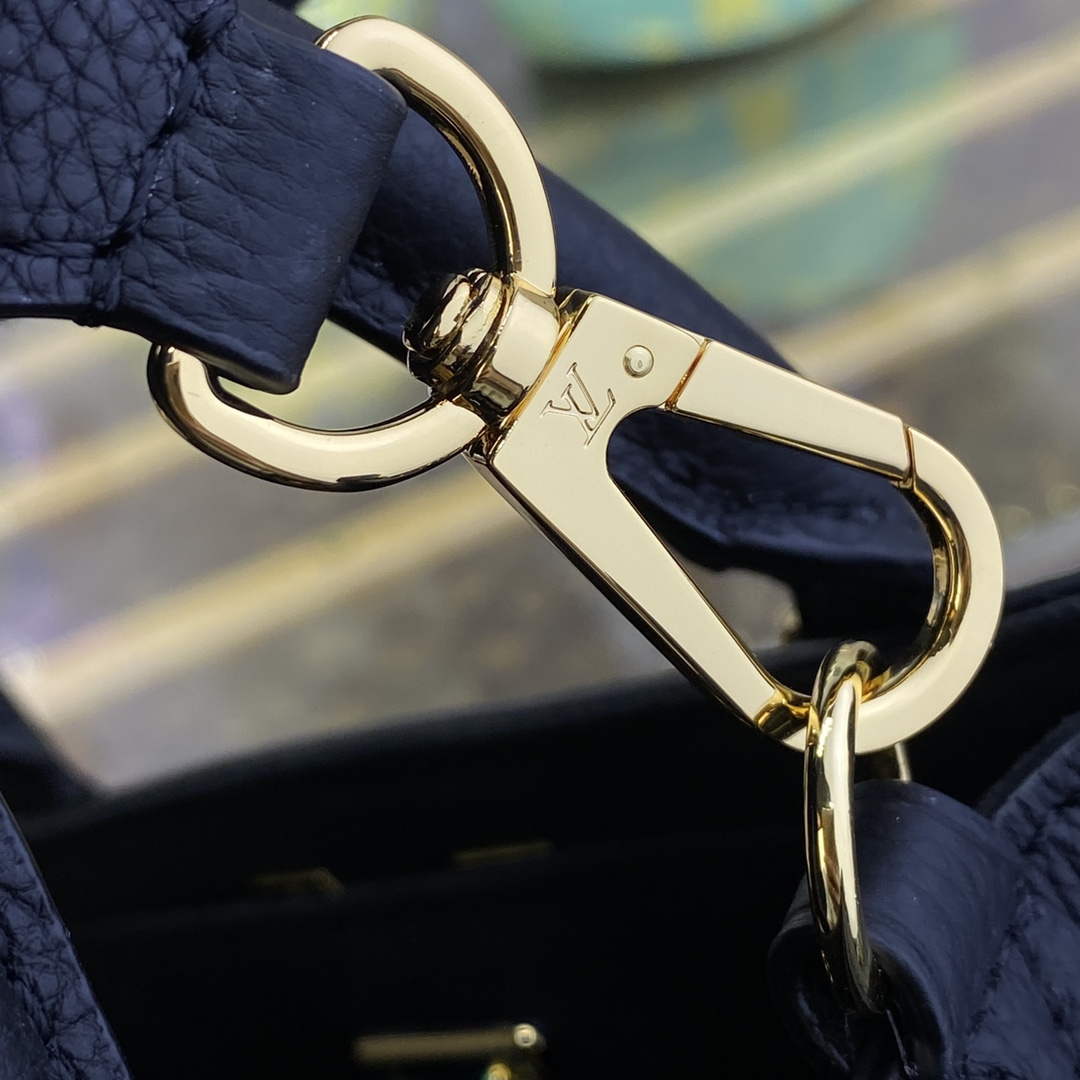 LV M22311 Louis Vuitton Lock & Go Handbag Black - Image 7