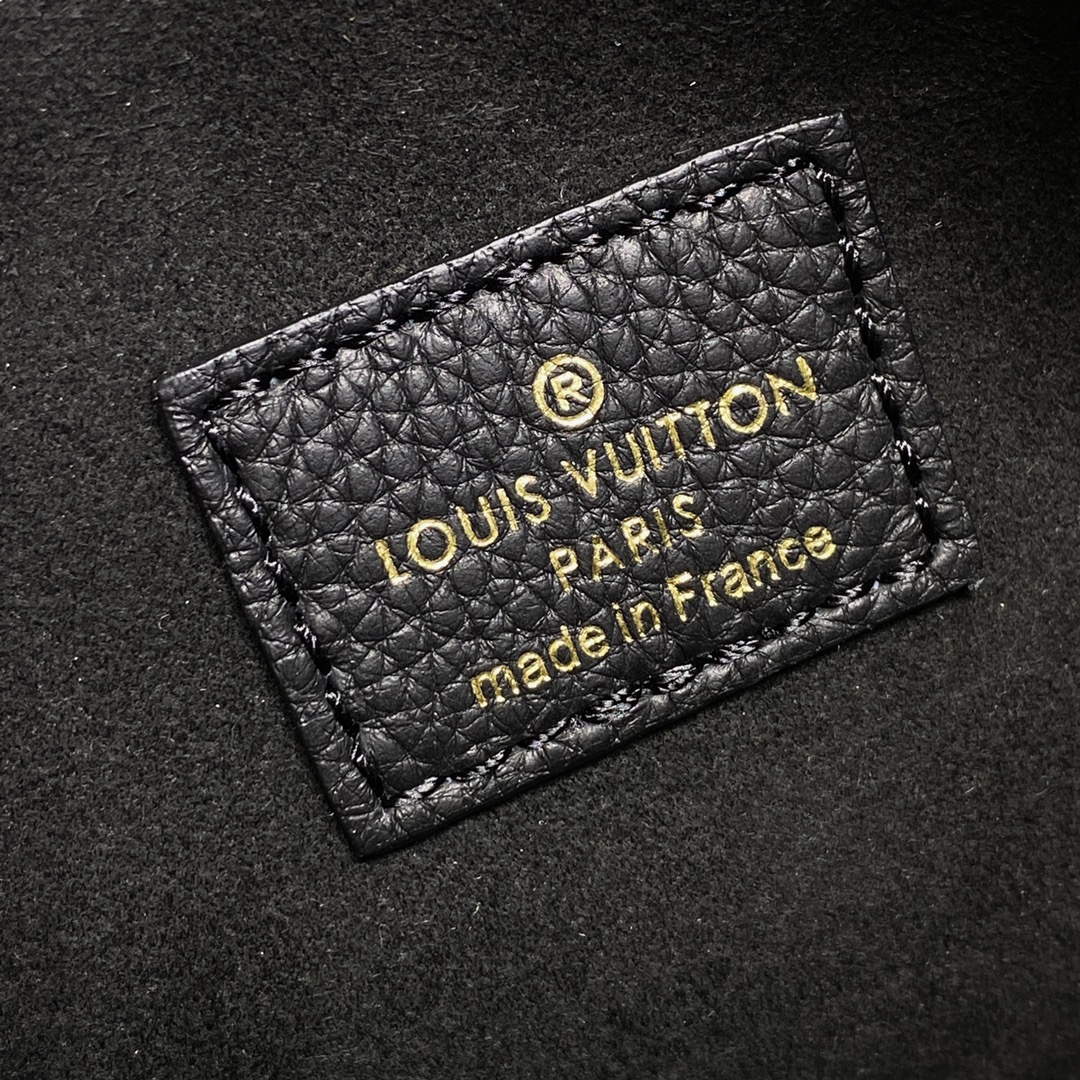 LV M22311 Louis Vuitton Lock & Go Handbag Black - Image 8