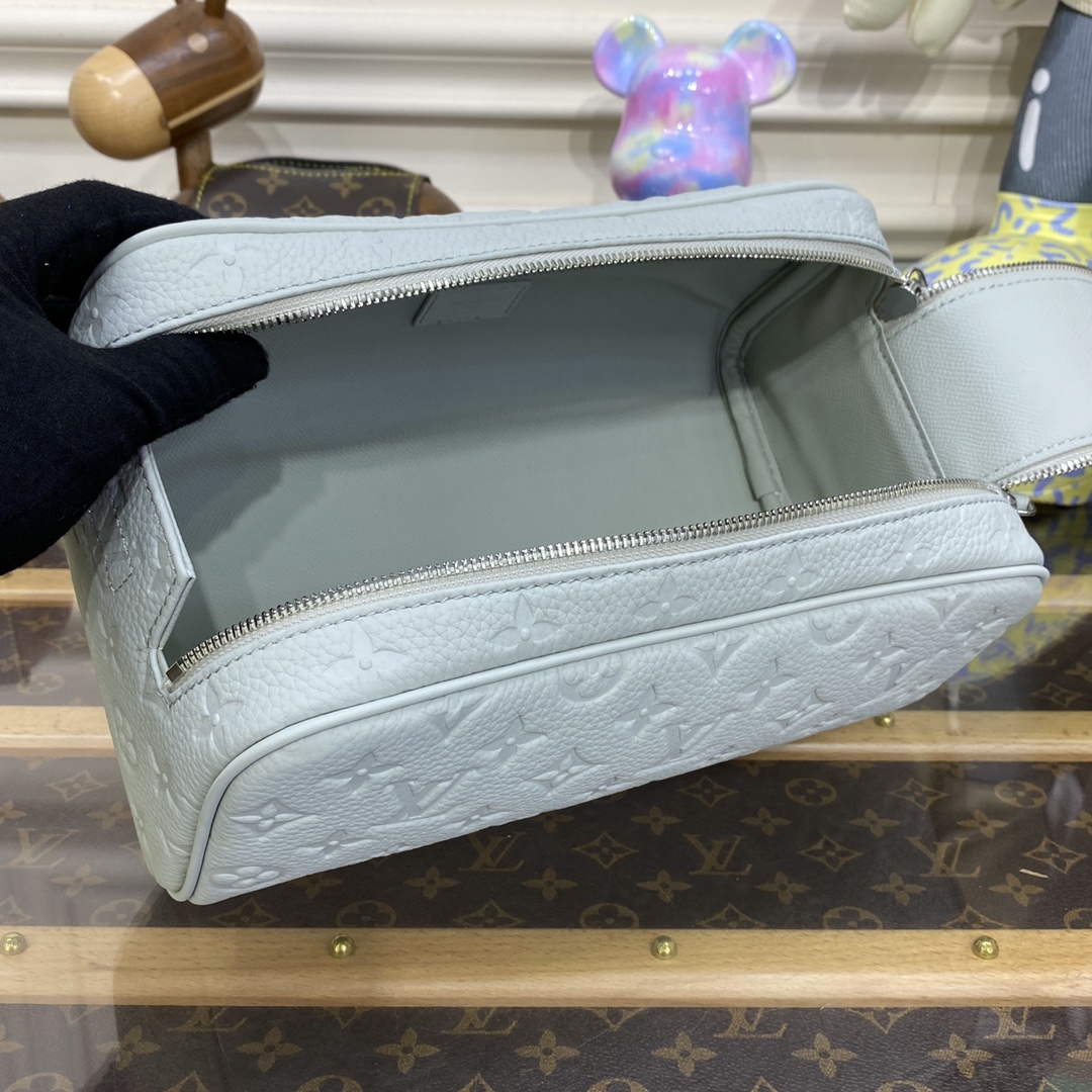 LV M82576 Louis Vuitton Dopp Kit Bag Off-white - Image 9