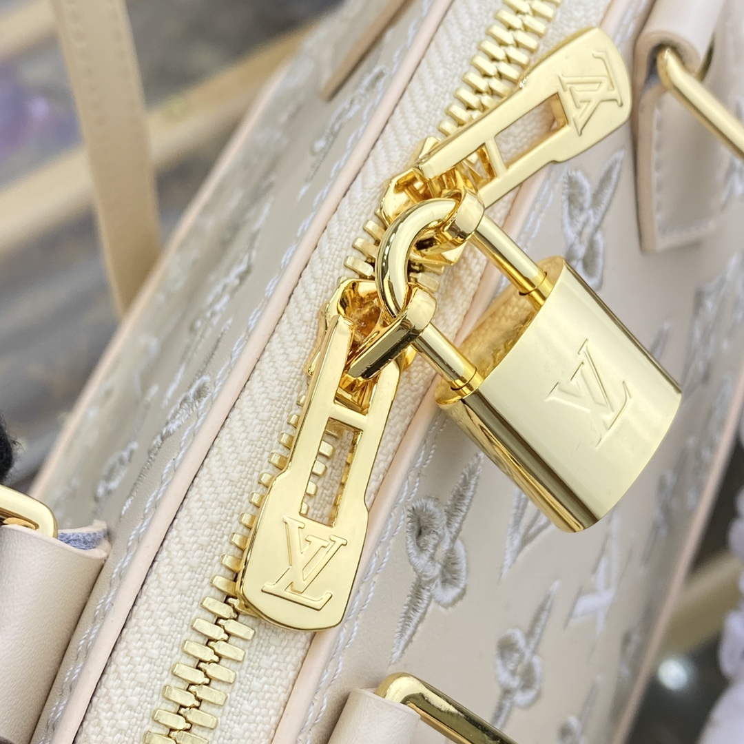 LV M22878 Louis Vuitton Alma BB Handbag White - Image 6