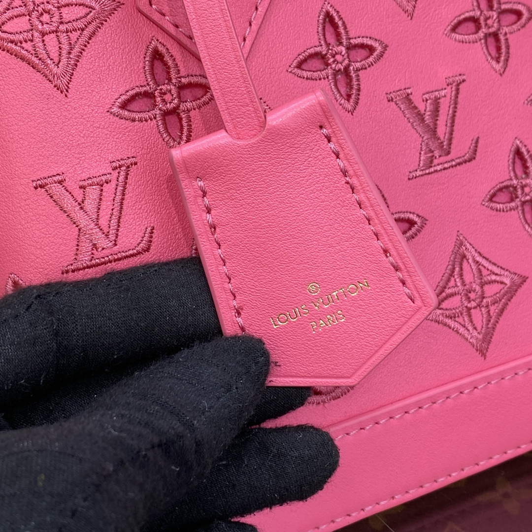 LV M22878 Louis Vuitton Alma BB Handbag Pink - Image 5