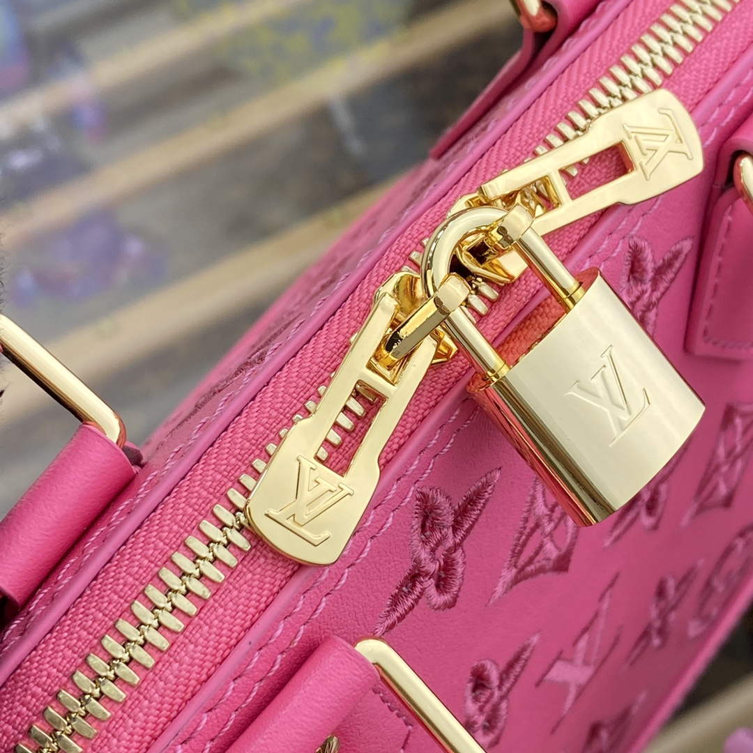 LV M22878 Louis Vuitton Alma BB Handbag Pink - Image 6