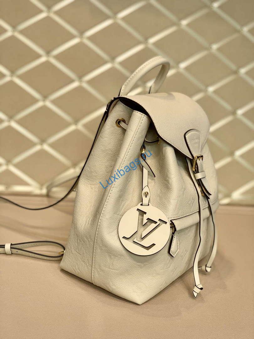 LV M45410 Louis Vuitton Montsouris Backpack Milky White - Image 2