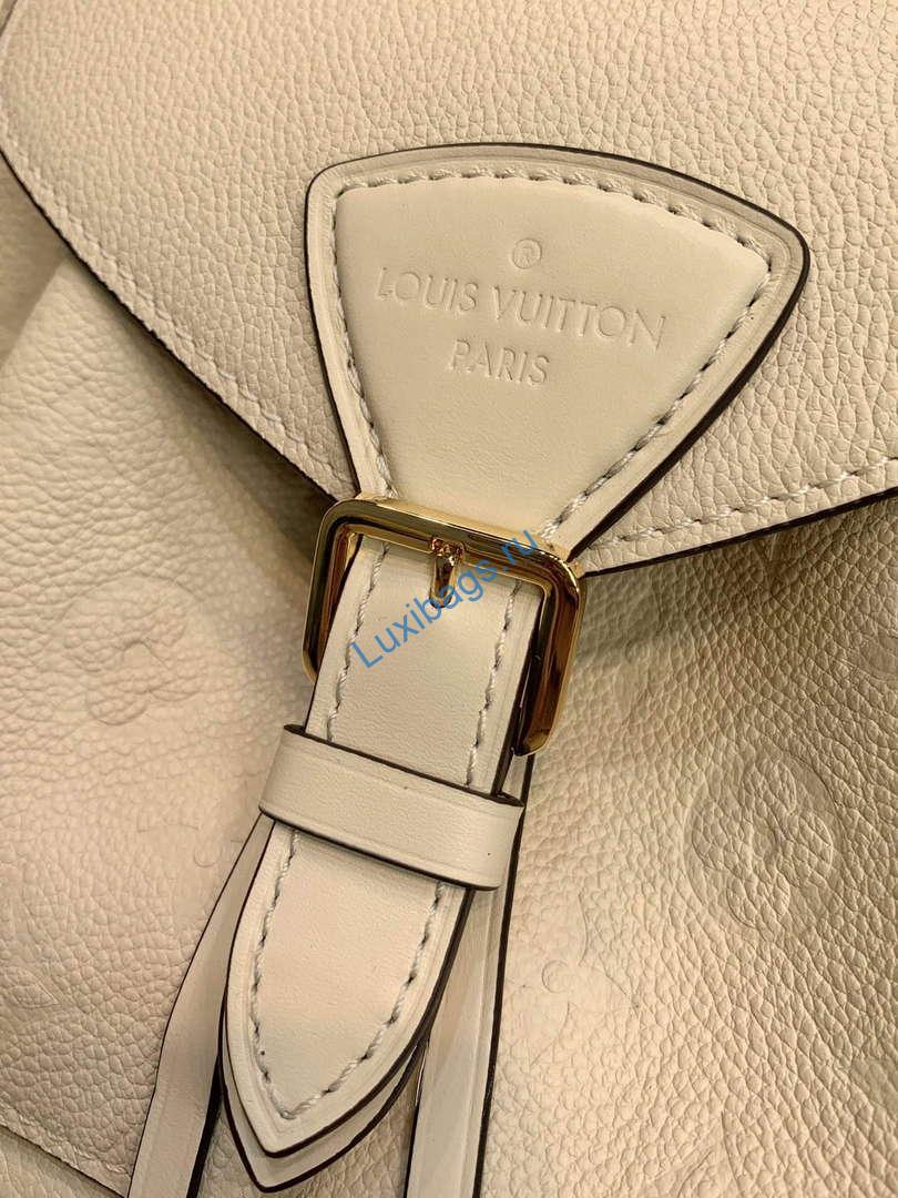 LV M45410 Louis Vuitton Montsouris Backpack Milky White - Image 5
