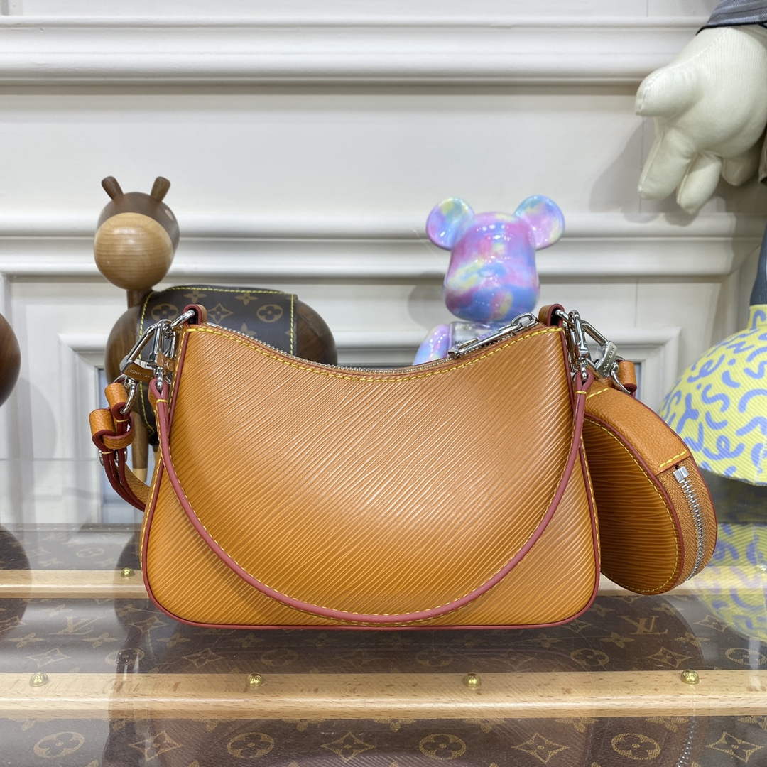 LV M20998 Louis Vuitton Marellini Bag Epi Leather Brown - Image 2