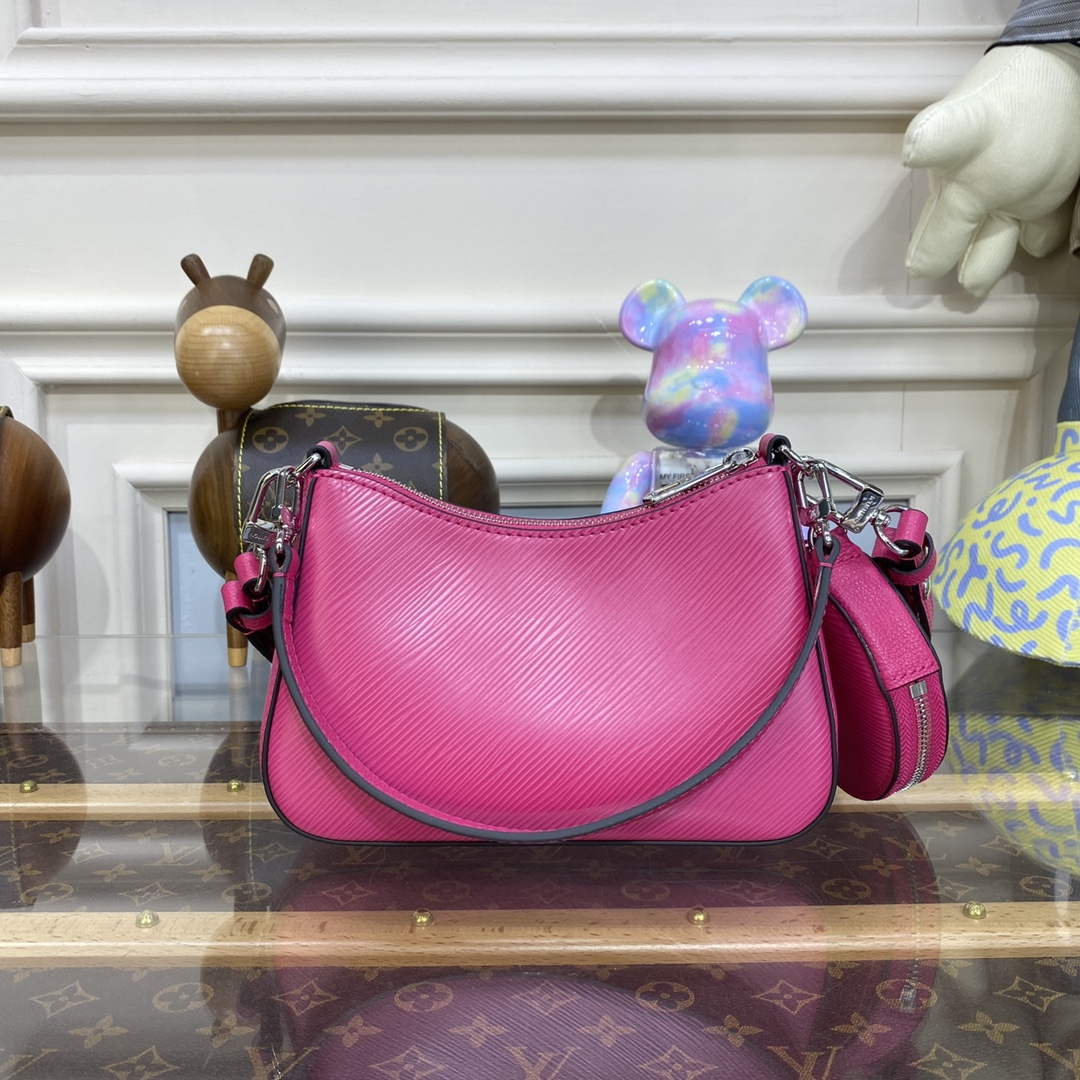 LV M21091 Louis Vuitton Marellini Bag Epi Leather Rose Miami Pink - Image 3