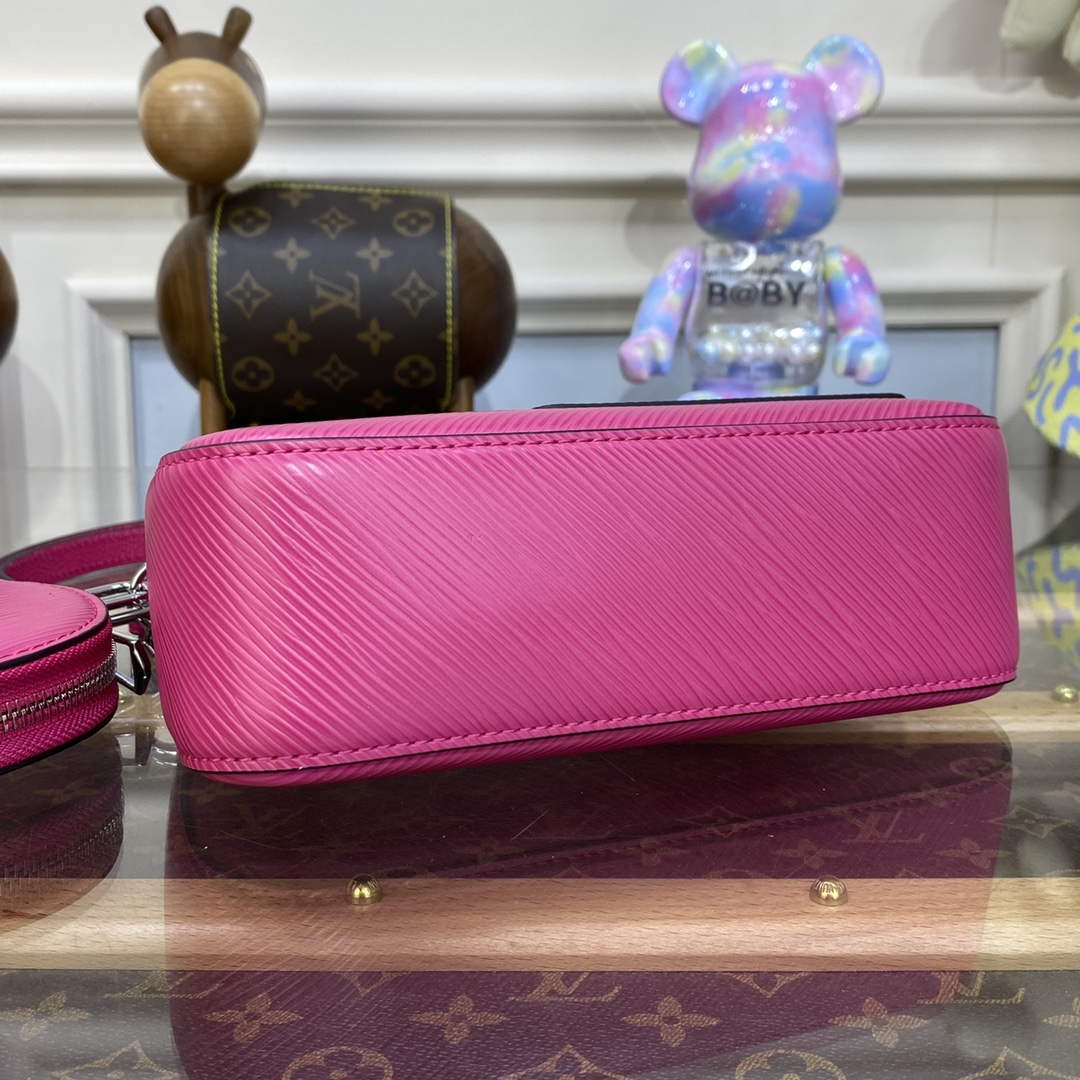 LV M21091 Louis Vuitton Marellini Bag Epi Leather Rose Miami Pink - Image 4