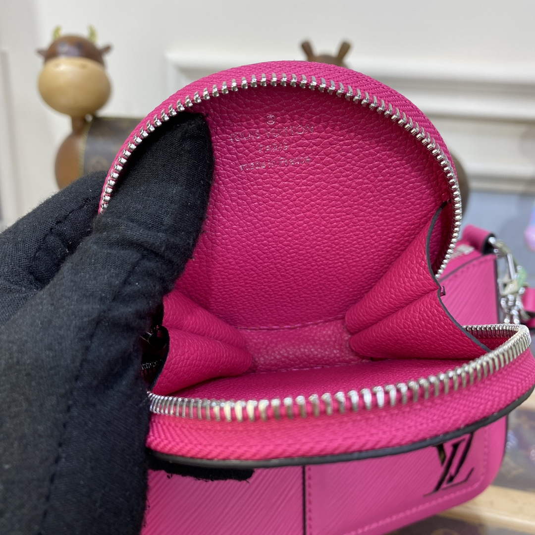 LV M21091 Louis Vuitton Marellini Bag Epi Leather Rose Miami Pink - Image 6