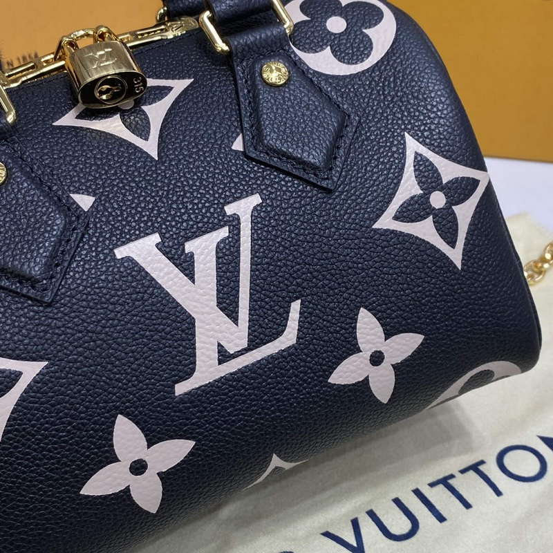 LV M46575 Louis Vuitton Speedy Bandoulière 20 Bag Black - Image 5