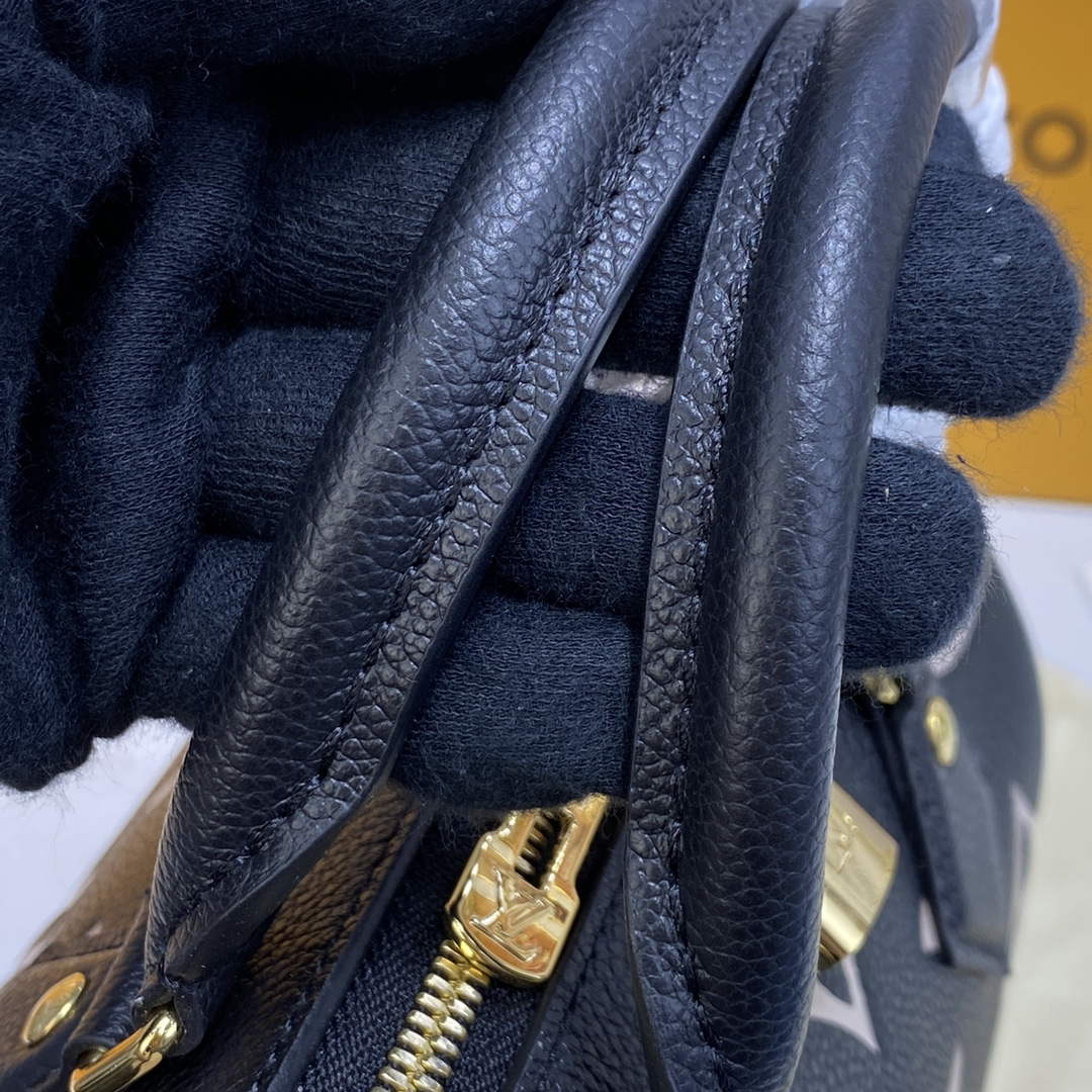 LV M46575 Louis Vuitton Speedy Bandoulière 20 Bag Black - Image 6
