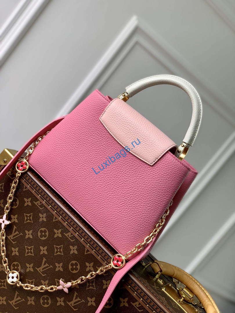 LV M22375 Louis Vuitton Capucines BB Bag Pink - Image 3