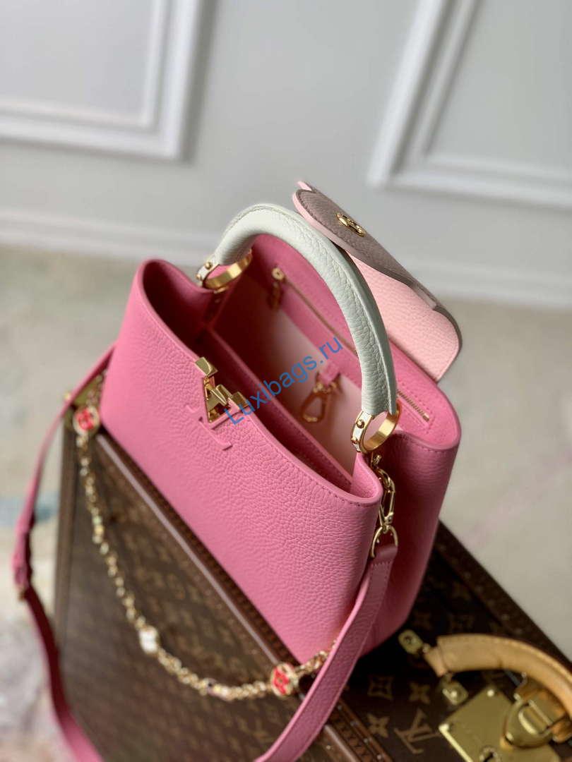 LV M22375 Louis Vuitton Capucines BB Bag Pink - Image 4
