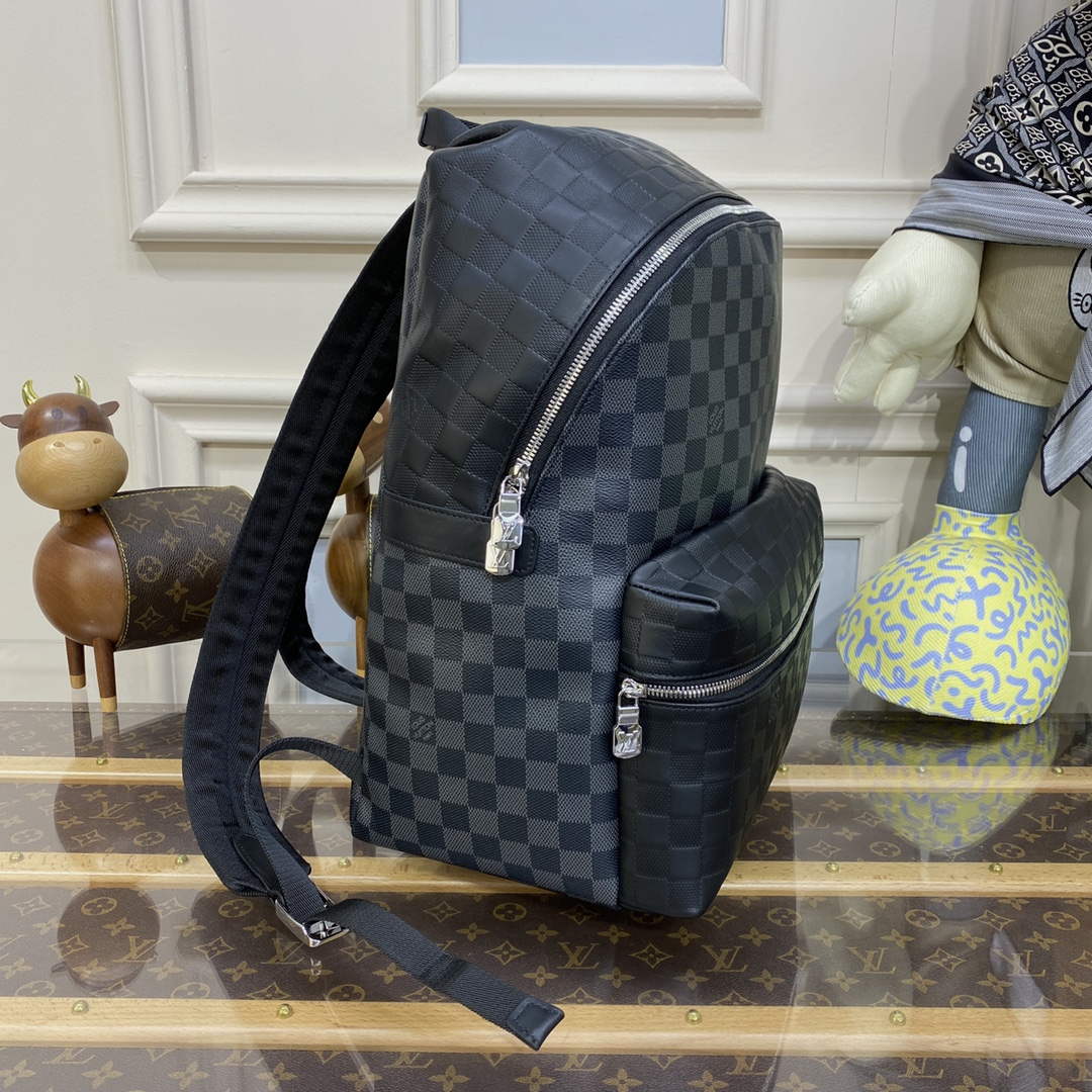 LV N40436 Louis Vuitton Discovery Backpack PM Black Graphite - Image 2