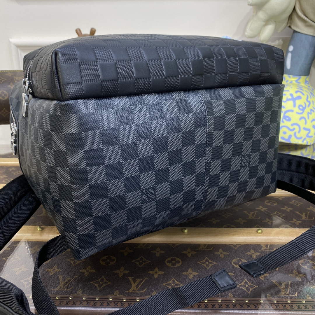 LV N40436 Louis Vuitton Discovery Backpack PM Black Graphite - Image 4