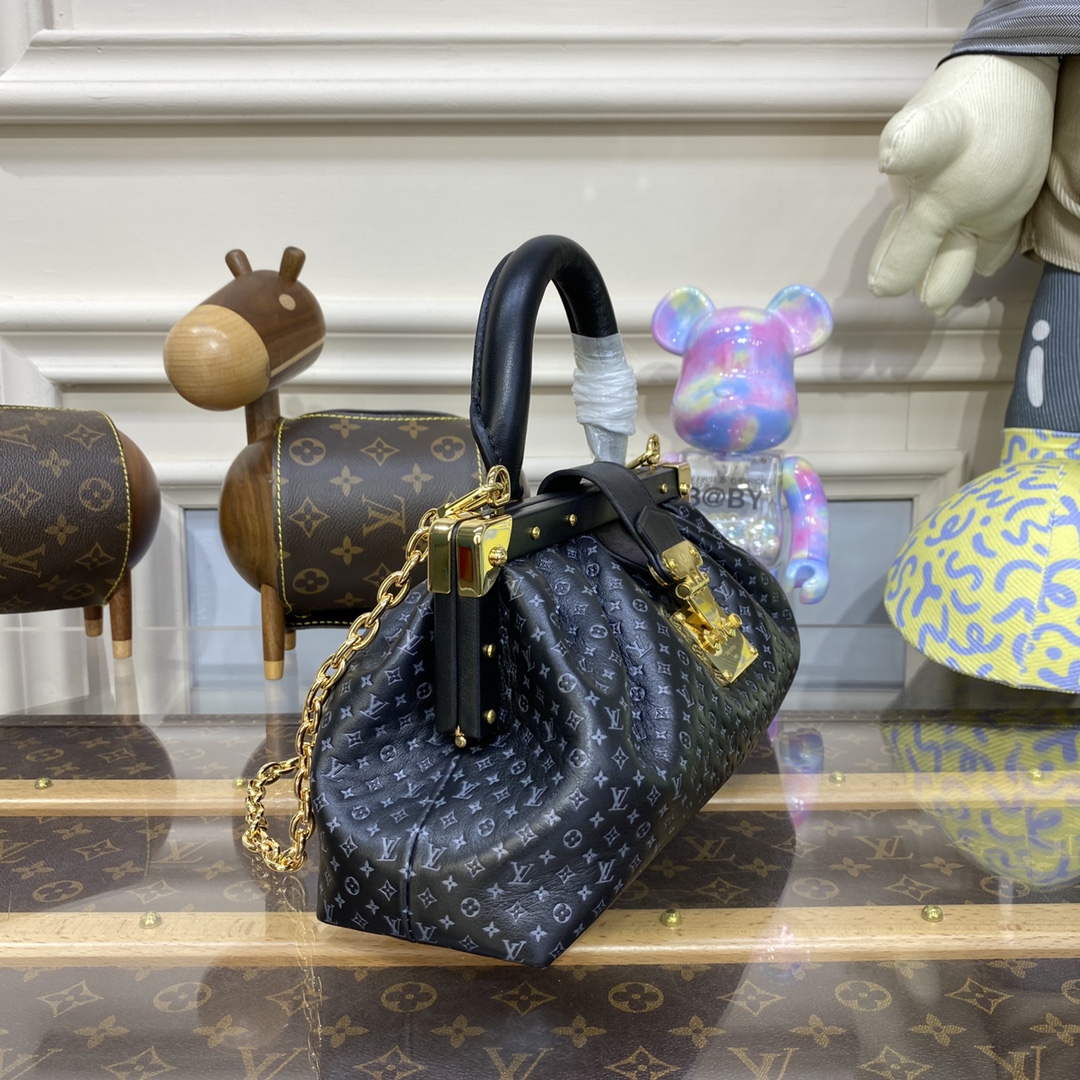 LV M22326 Louis Vuitton Monogram Clutch Black - Image 3
