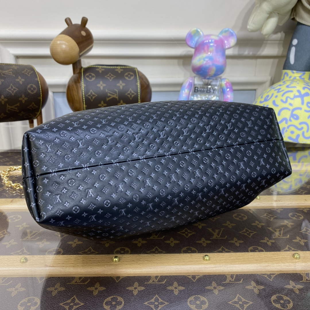 LV M22326 Louis Vuitton Monogram Clutch Black - Image 4