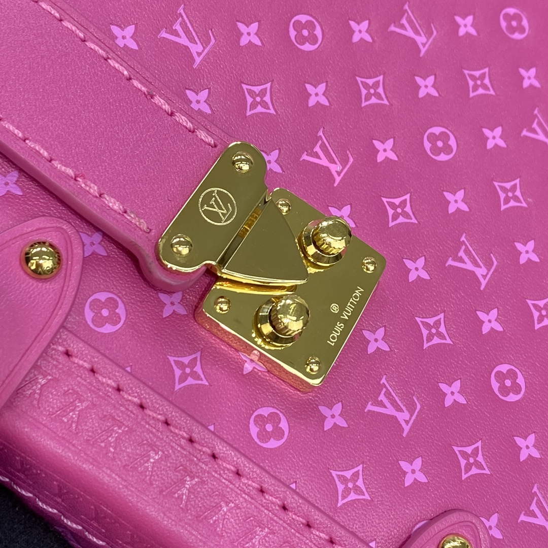 LV M46358 Louis Vuitton Side Trunk PM Bag M21709 Rose - Image 5