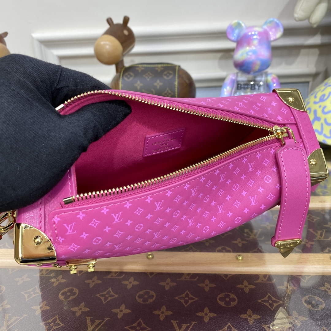 LV M46358 Louis Vuitton Side Trunk PM Bag M21709 Rose - Image 9