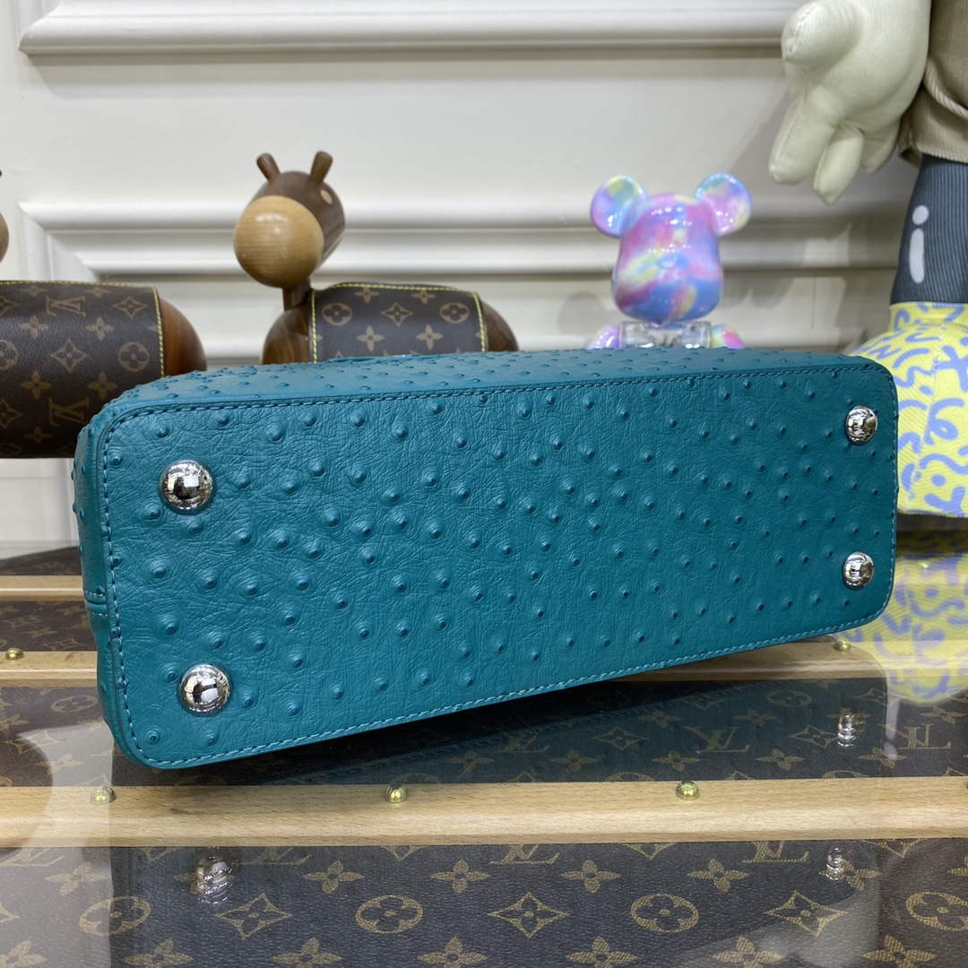 LV N81279 Louis Vuitton Capucines MM Handbag Lake Blue - Image 4