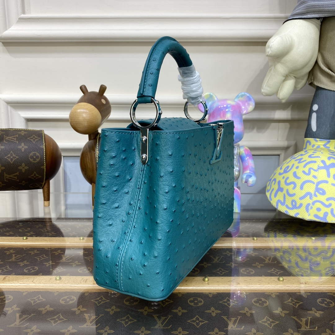 LV N81523 Louis Vuitton Capucines BB Handbag Lake Blue - Image 3