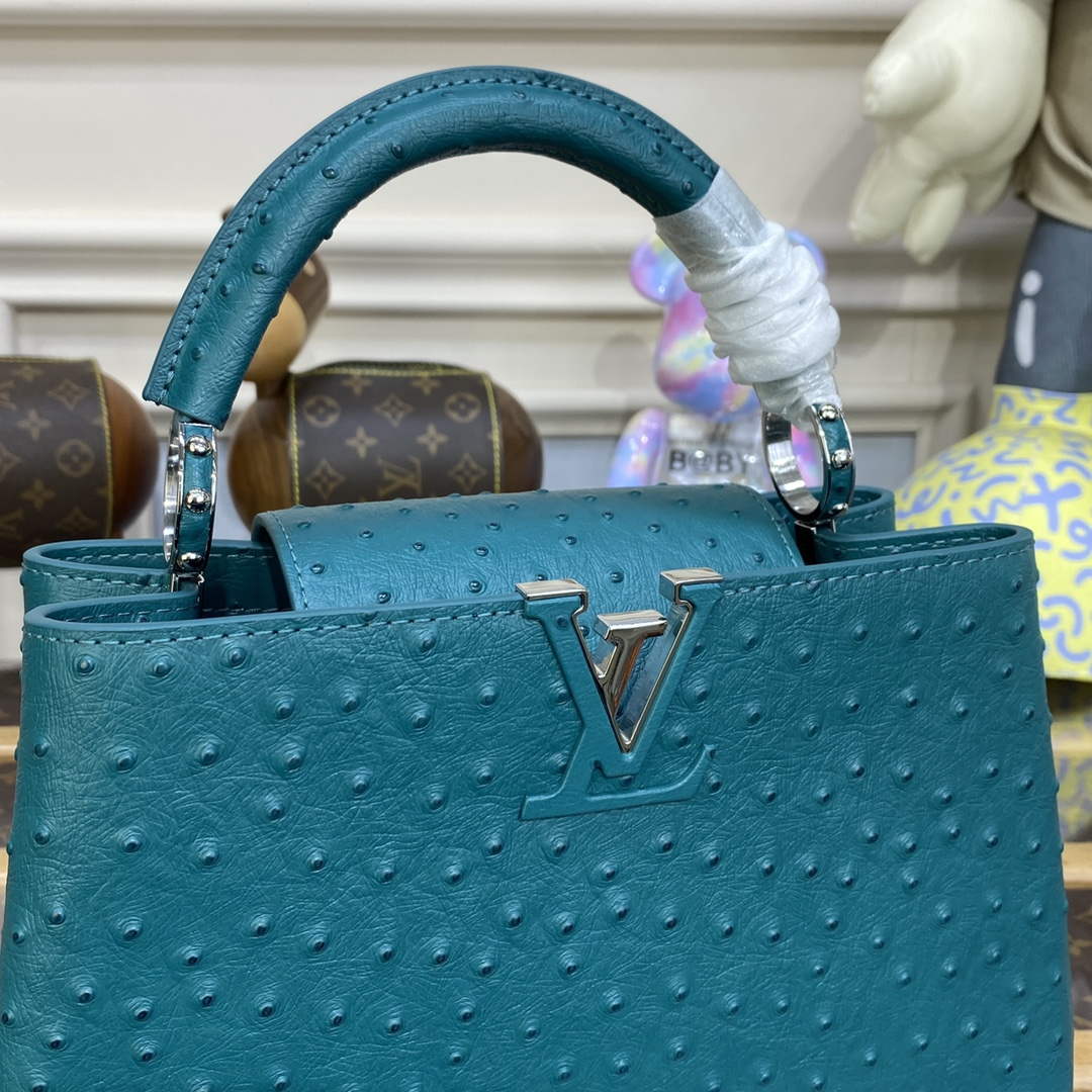 LV N81523 Louis Vuitton Capucines BB Handbag Lake Blue - Image 5