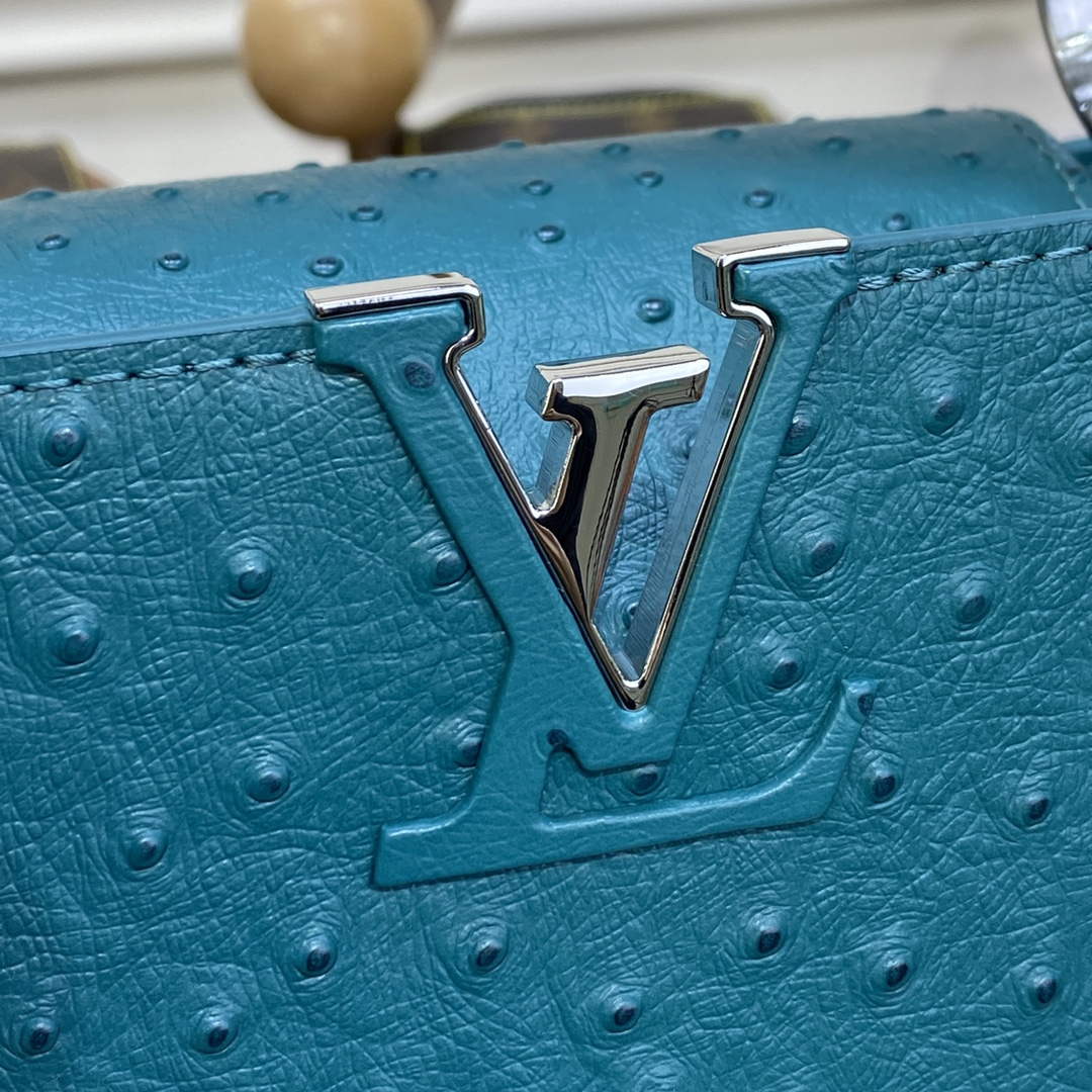 LV N81523 Louis Vuitton Capucines BB Handbag Lake Blue - Image 6