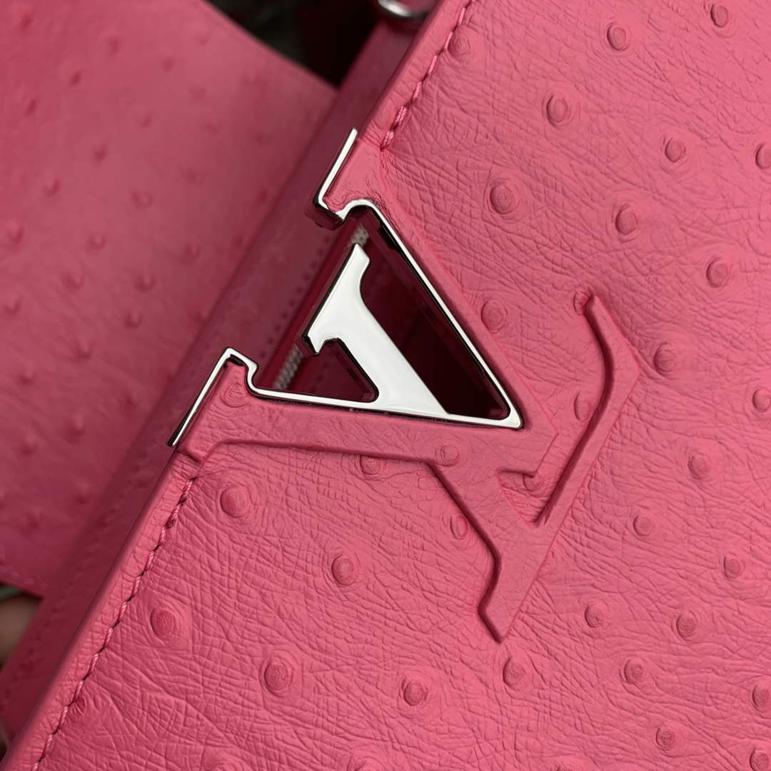 LV N81523 Louis Vuitton Capucines BB Handbag Plum - Image 4