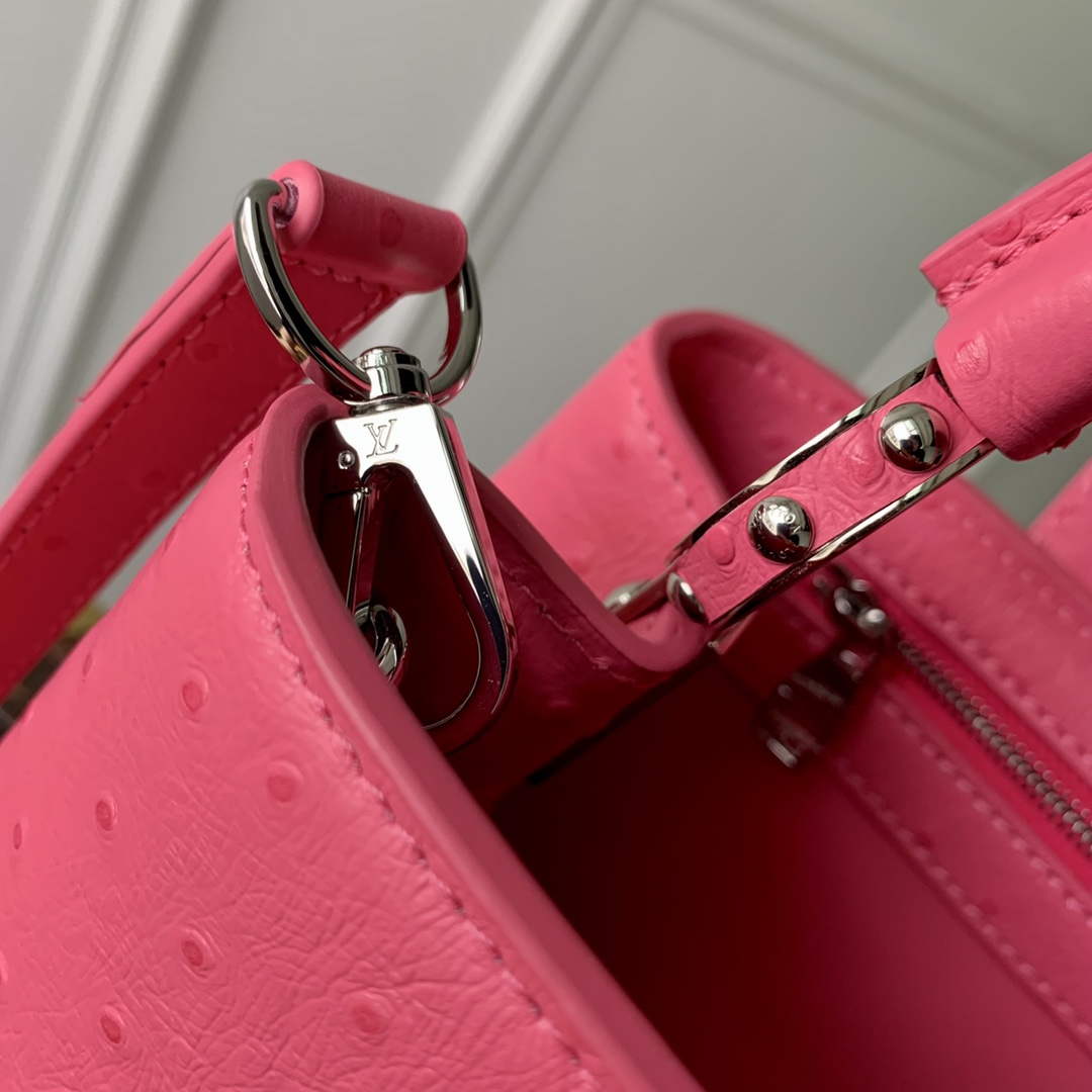 LV N81523 Louis Vuitton Capucines BB Handbag Plum - Image 7
