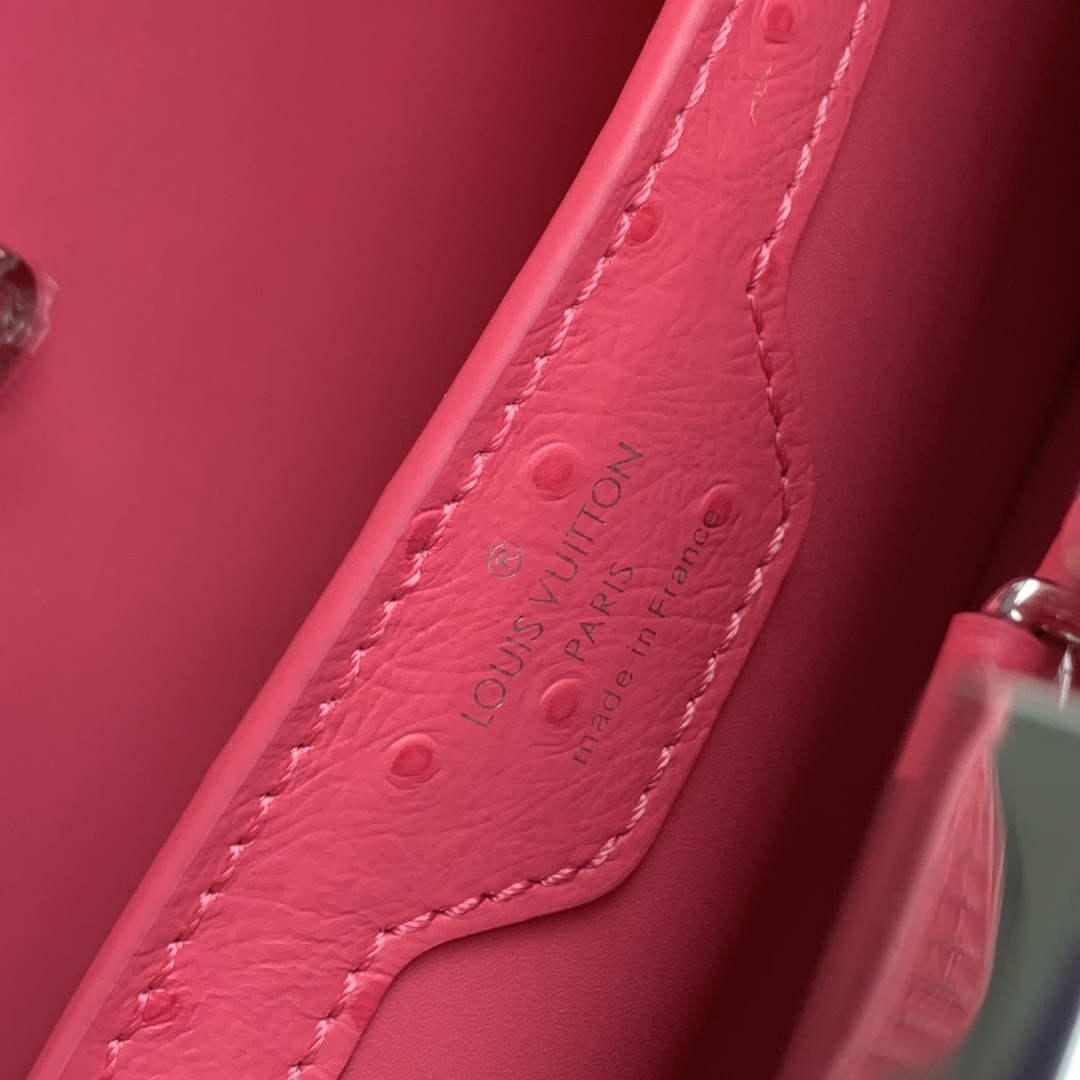 LV N81523 Louis Vuitton Capucines BB Handbag Plum - Image 8