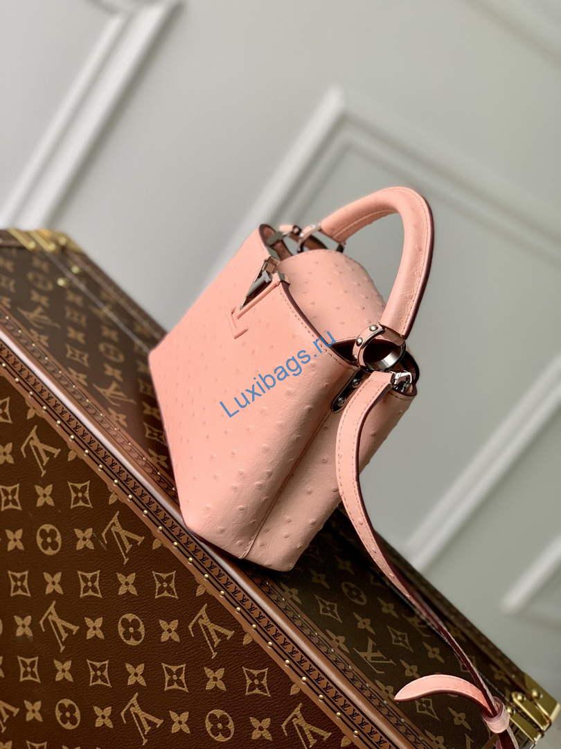 LV N81523 Louis Vuitton Capucines Mini Handbag Pink - Image 2